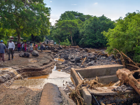 Tanzania 2011: A catastrophic mudflow destroyed a road between national parks Manyara and Ngorongoro.